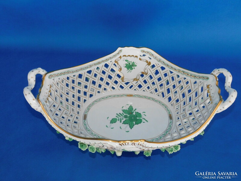 Herend's giant appony basket pattern openwork tray