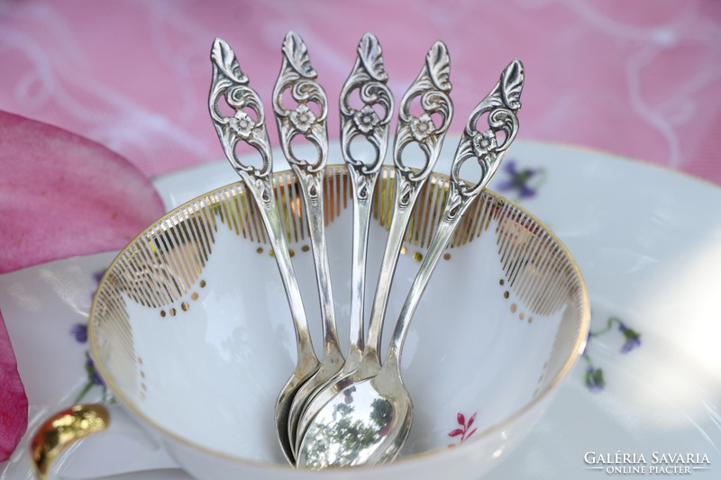 Swedish silver-plated mocha spoons