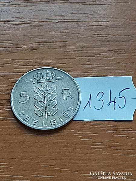 Belgium belgie 5 francs 1964 1345.