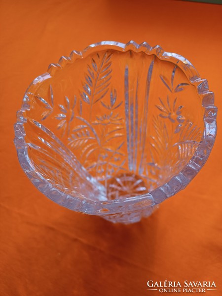 Lead crystal vase. Anna hütte German.