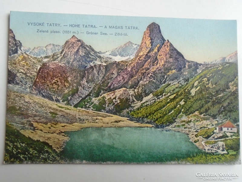 D196405 the High Tatras - Slovakia - Green Lake 1920's