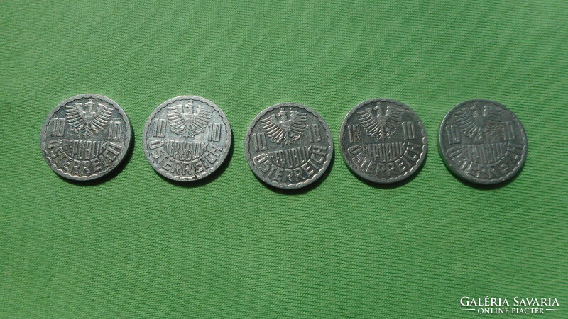 Ausztria 10 groschen érmék