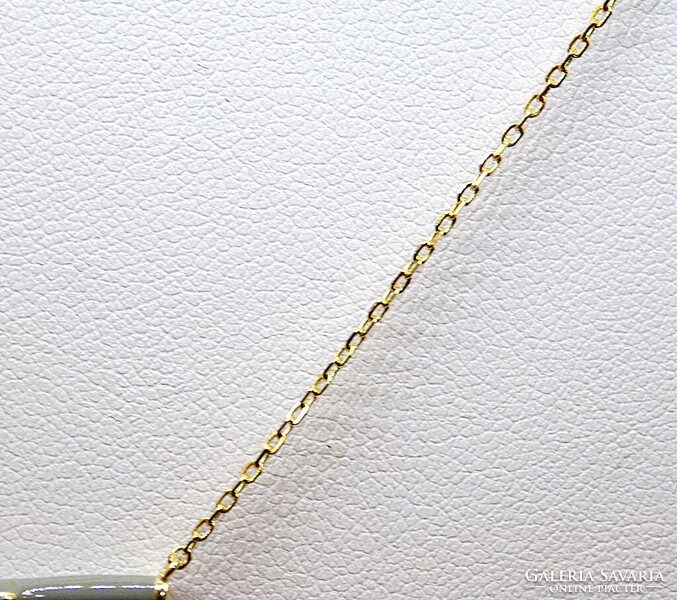 Gold-plated silver chain + bracelet set (zal-ag112376 ag112362)