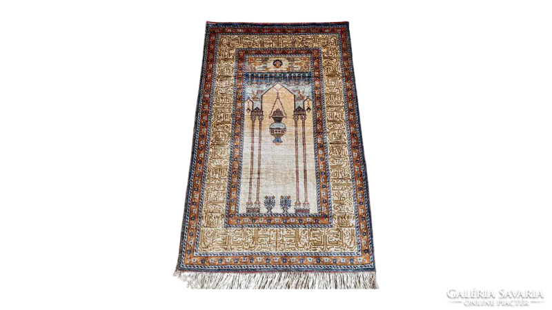 Kayseri silk-cotton carpet 150x90cm