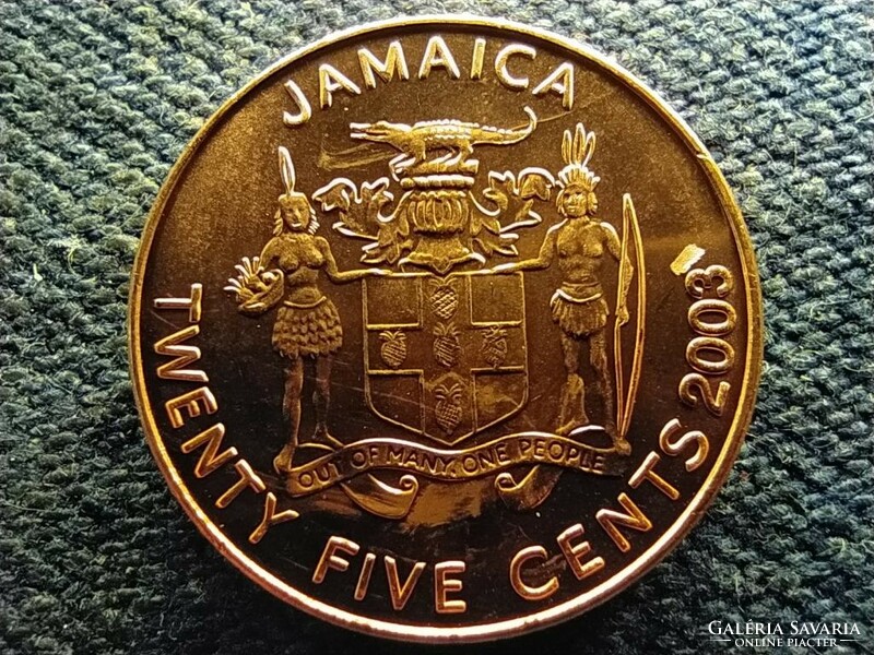 Jamaica ii. Erzsébet (1952-) 25 cents from 2003 unc series (id70011)
