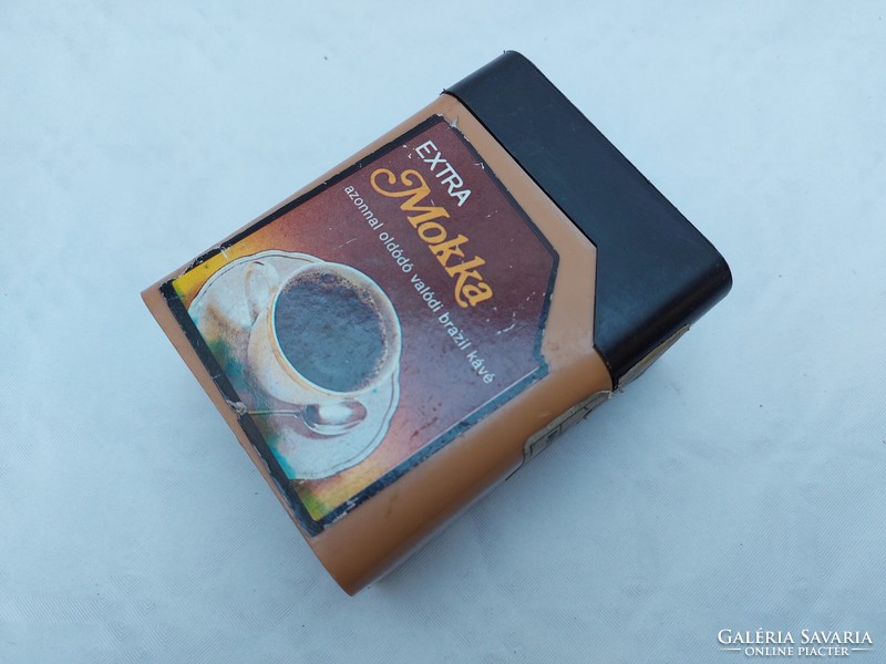 Régi kávés doboz Extra Mokka retro csomagolás