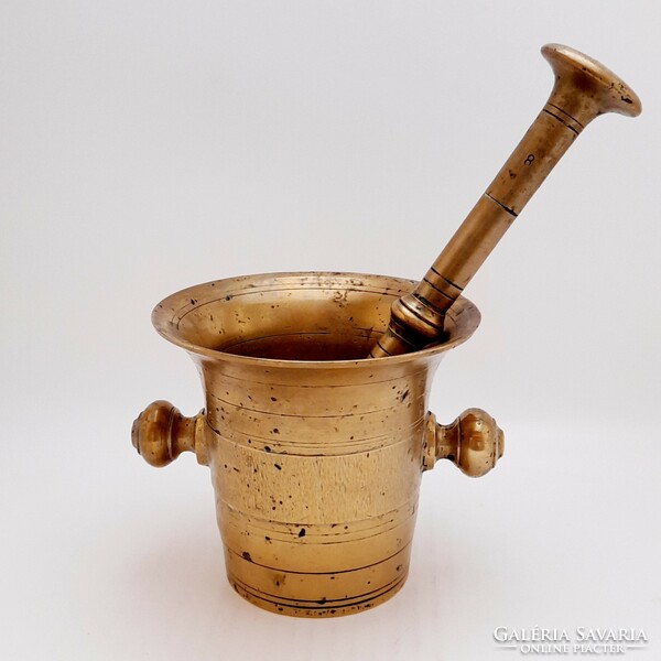 Copper mortar and pestle, 11.5 cm