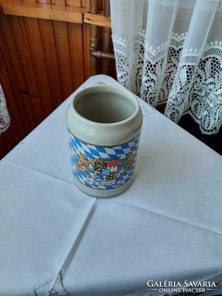 1/2 Liter Bavarian, German beer mug in new condition, never used, Bayern