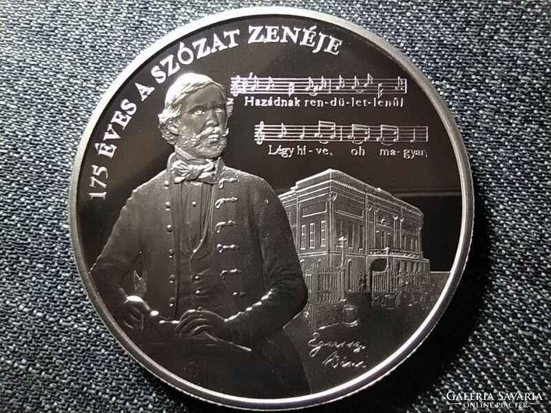 175 éves a Szózat zenéje .925 ezüst 20000 Forint 2018 BP PP (id41988)
