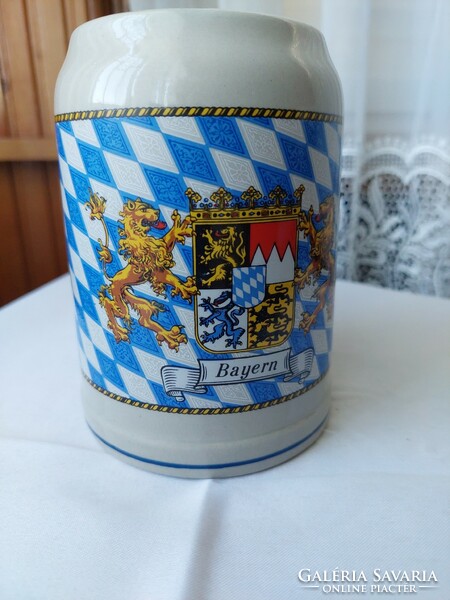 1/2 literes Bavaria, német söröskupa új állapotban, nem volt használva, Bayern