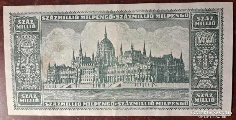 One hundred million milpengő 1946, nice paper (74)