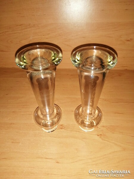 2 glass vases in one - 16 cm (8/k)
