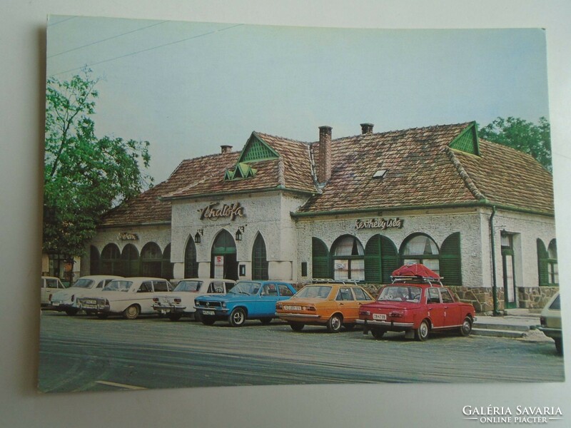 D196499 Balatonszárszó -véndiófa restaurant p1981