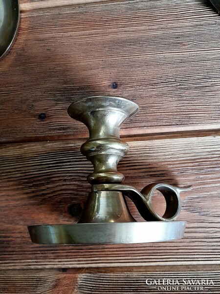 Copper large, very heavy candle holder. 1.3 Kg