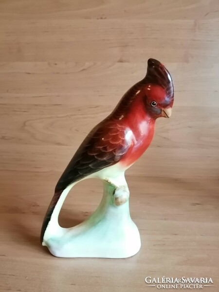 Bodrogkeresztúr ceramic parrot figure 20 cm (po-4-2)
