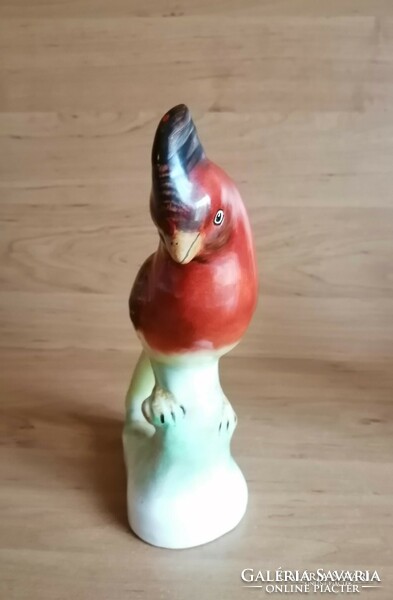 Bodrogkeresztúri kerámia papagáj figura 20 cm (po-4-2)