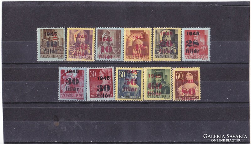 Magyarország forgalmi bélyegek 1945