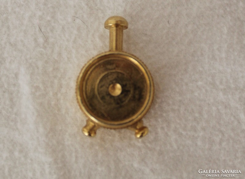 Miniature copper table clock