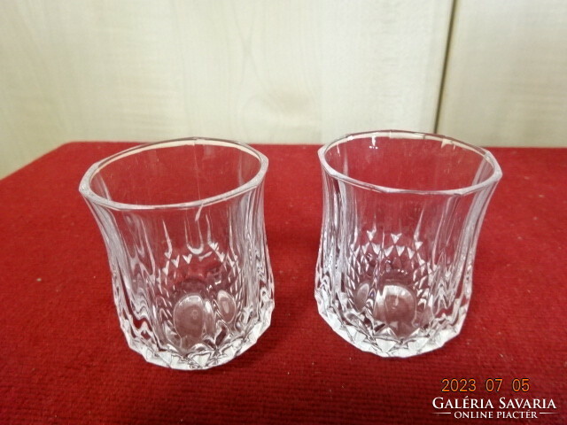 Liqueur glass, two pieces, height 5.7 cm. Jokai.