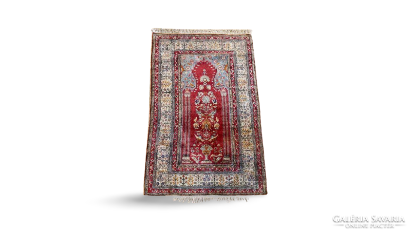 Kayseri silk-wool carpet 143x90 cm