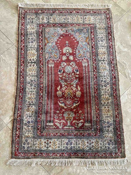 Kayseri selyem-gyapjú szőnyeg 143x90 cm