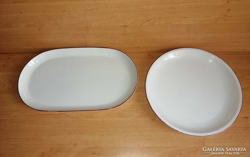 Alföldi porcelain serving center 2 pieces in one - 23*39 cm, diam. 29 cm (6p)