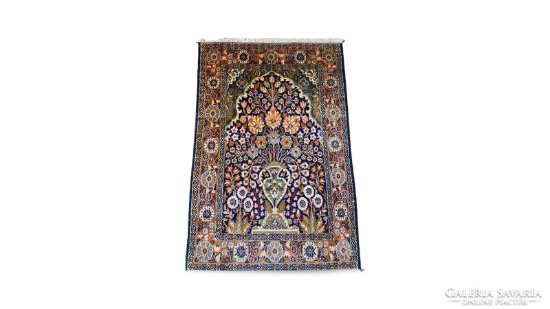Cashmere silk carpet 94x62 cm