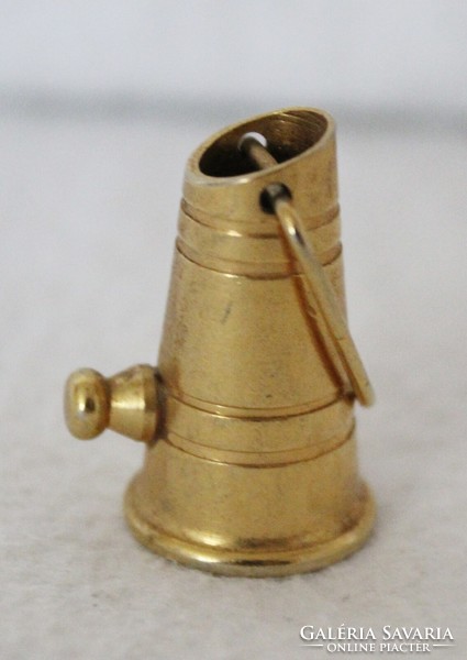 Miniature copper coal bucket
