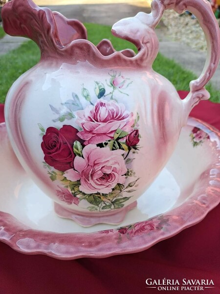 Beautiful english rose wash basin set wash basin wash jug floral