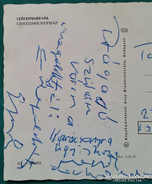 Székesfehérvár, részletek,  futott képeslap, 1975