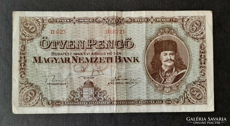 50 pengő 1945