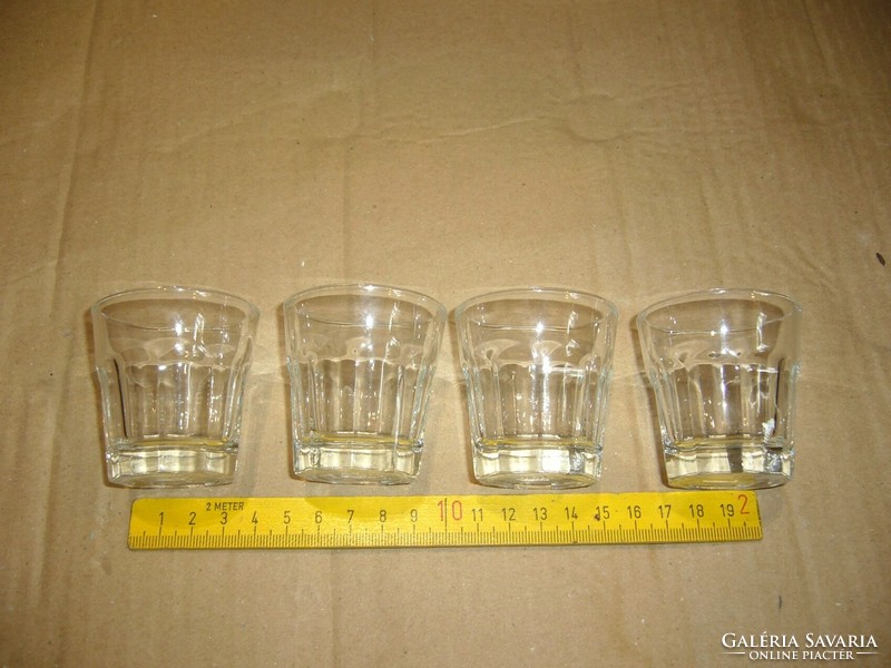 4 pálinkás pohár egyforma régi