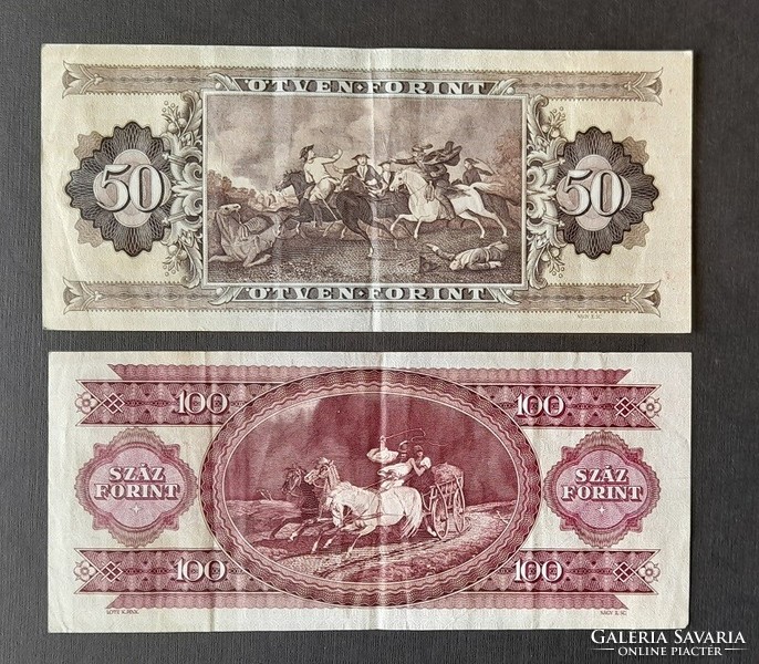 50 forint 1989 - 100 forint1992 (2 db)