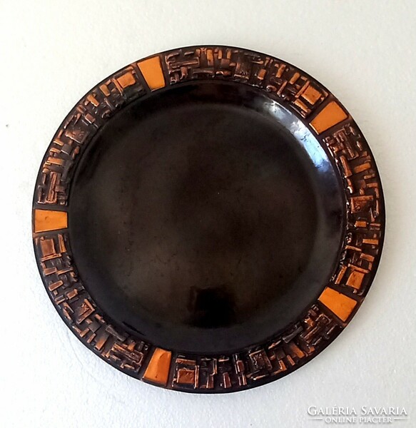 Iparmüvész bronz fali tányér design ALKUDHATÓ