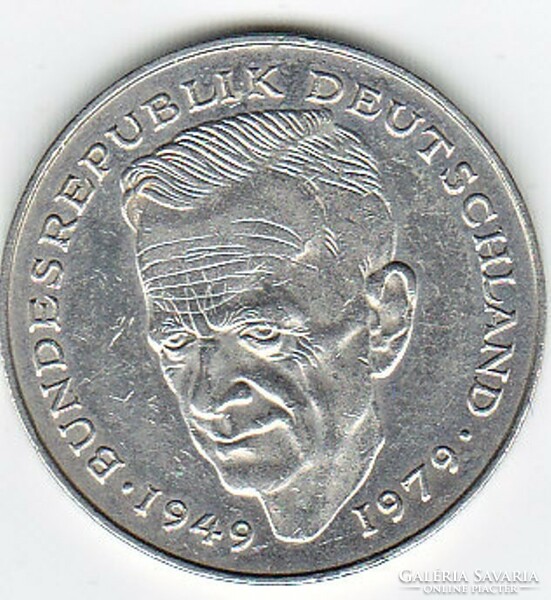 Németorszá 2 mark commemorative coin / jurist kurt schumacher / 1987 fi