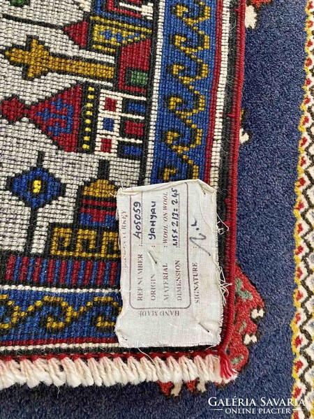 Különleges Török nomád szőnyeg 220x115cm