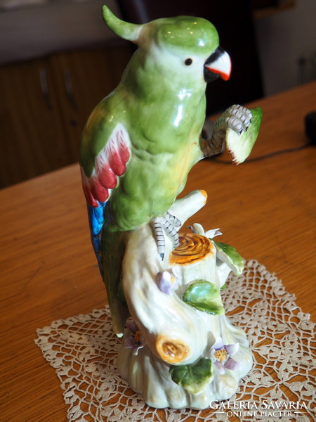 Meissen parrot figure