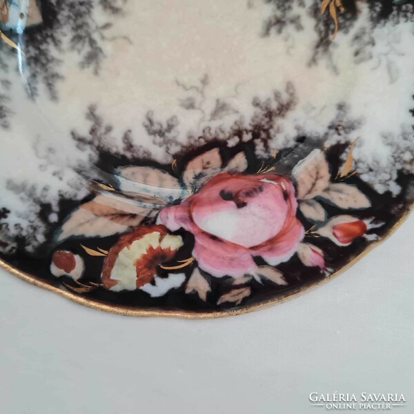 Extremely rare antique faience august nowotny althrohlau carlsbad plate, wall plate, decorative plate - 1.