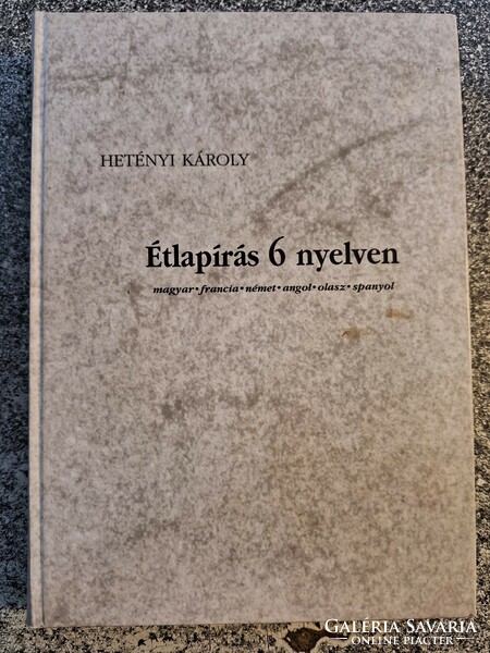 Menu in 6 languages (Károly of the week)