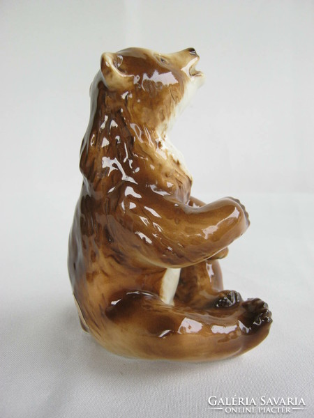 Royal dux porcelán maci medve