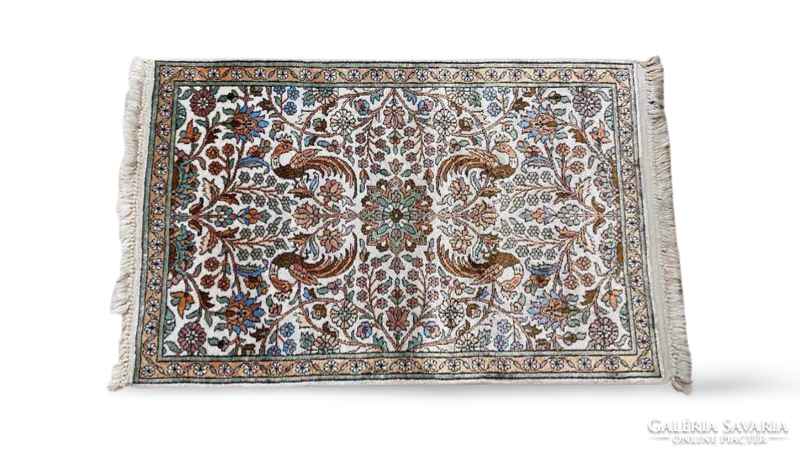 Cashmere silk carpet 102x61 cm