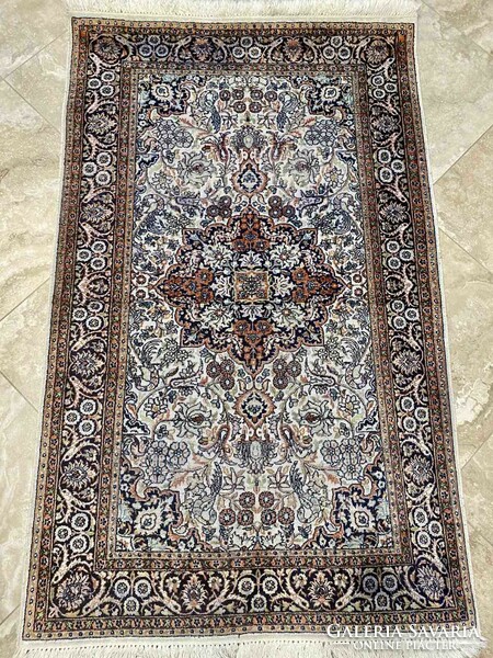 Cashmere vintage silk rug 159x95 cm