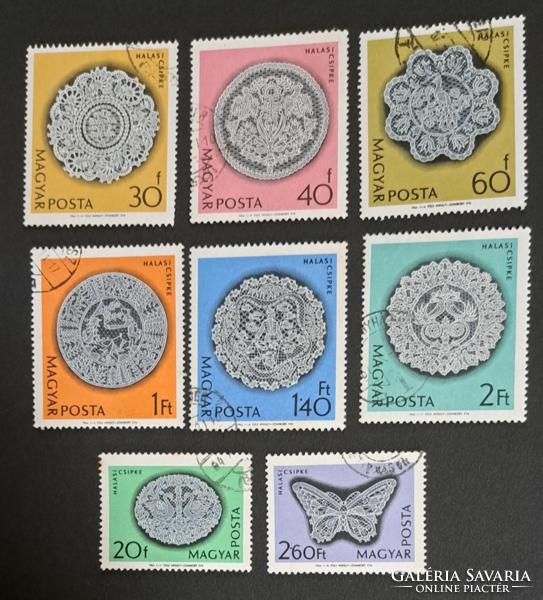 1960. Halasi csipke  bélyegek A/9/7