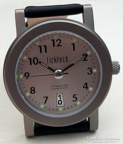 Ticktech titanium men's watch