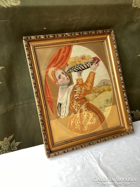Large goblet picture framed 57x48 cm