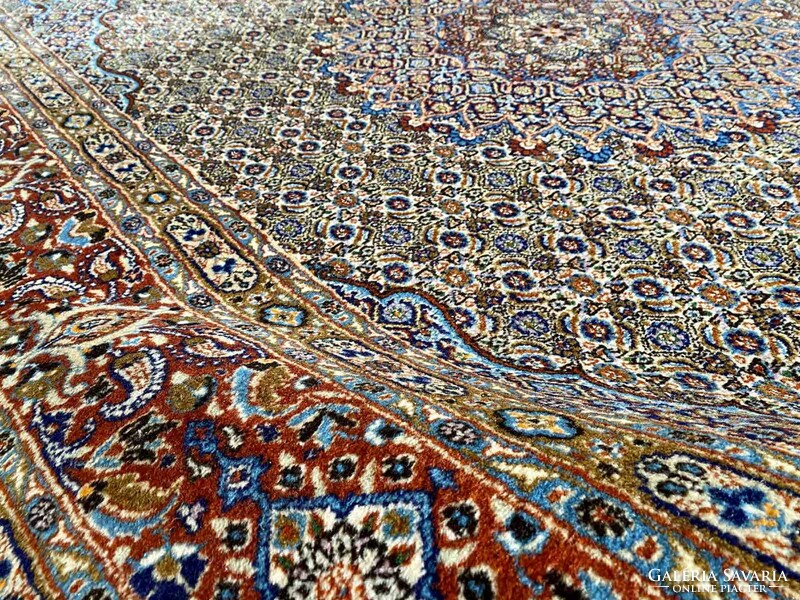 Iran Moud szőnyeg selyemmel 300x200 cm