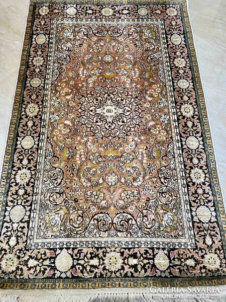 Cashmere silk carpet 190x123cm