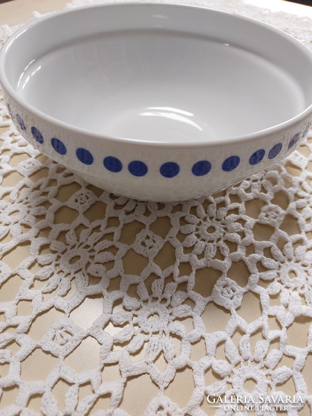 Alföldi blue polka dot porcelain bowl