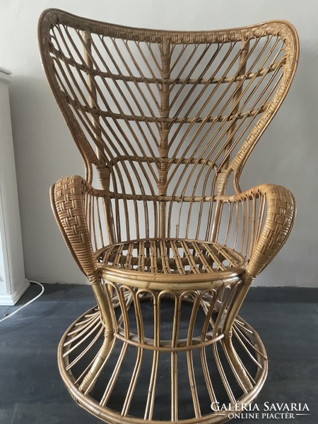 Gio Ponti rattan karfàs fotel