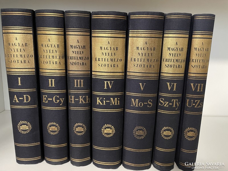 Interpretive dictionary of the Hungarian language i-vii.